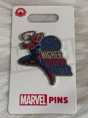 Disney Park Marvel Captain Marvel Higher Further Faster Pin Trading Collectible